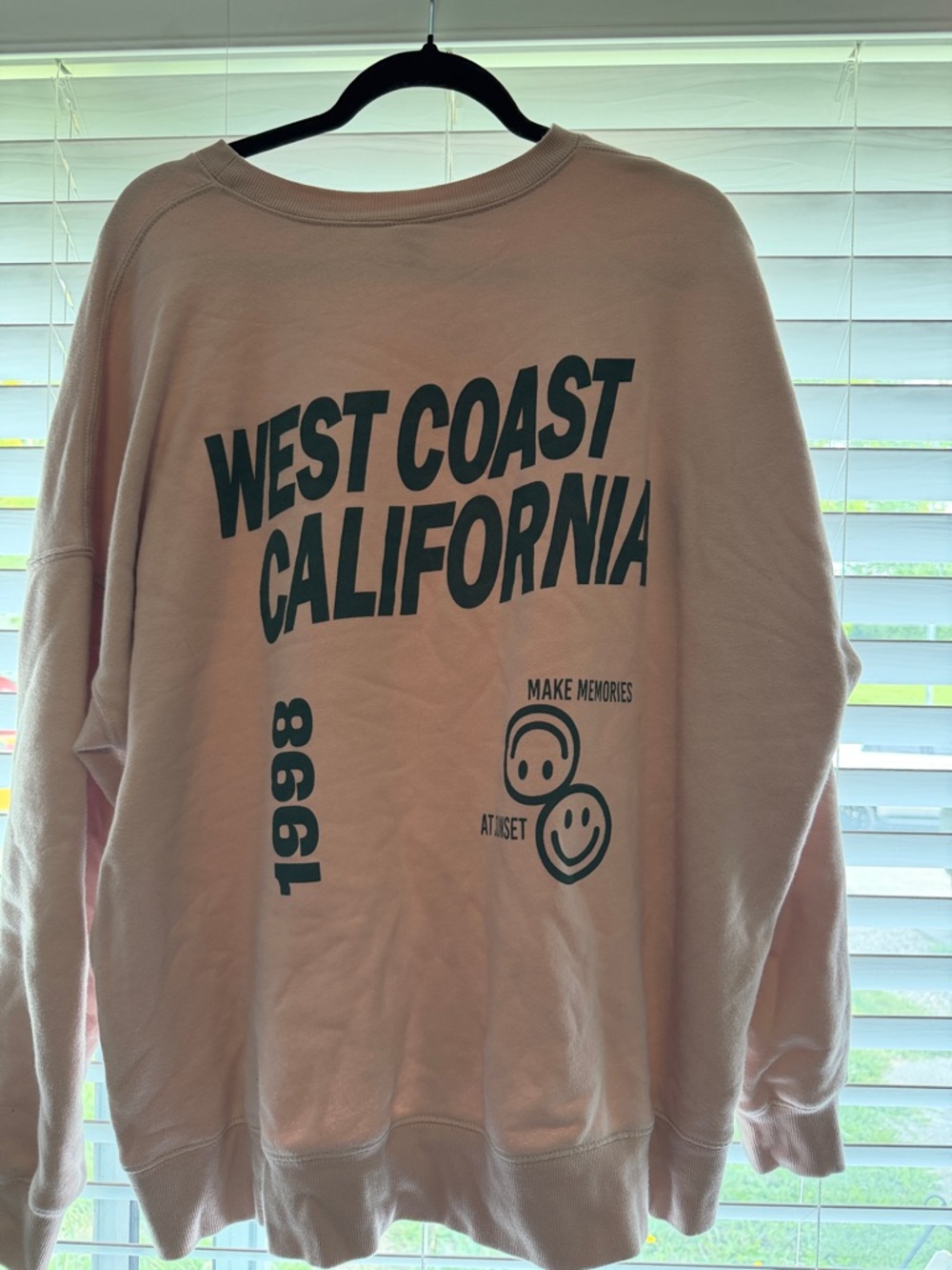 West Coast California Pink Graphic Sweatshirt